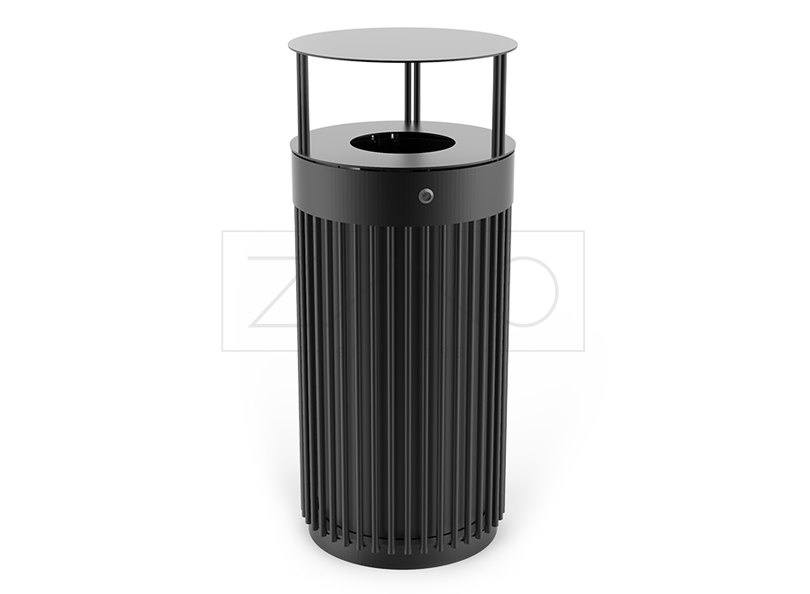 Litter bin Tubus 03.053.3 carbon steel