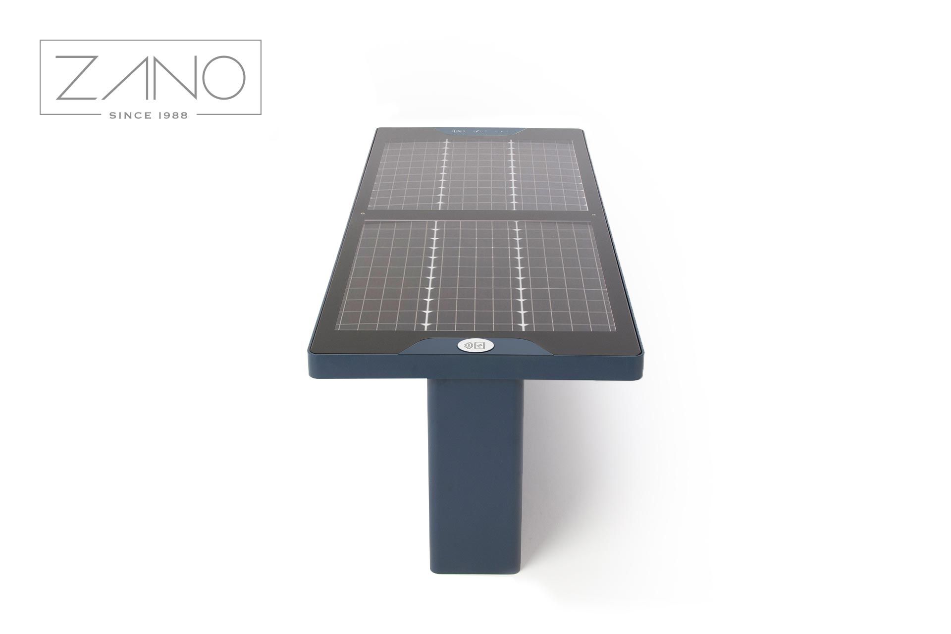 Scandik solar bench made by ZANO Street Furniture