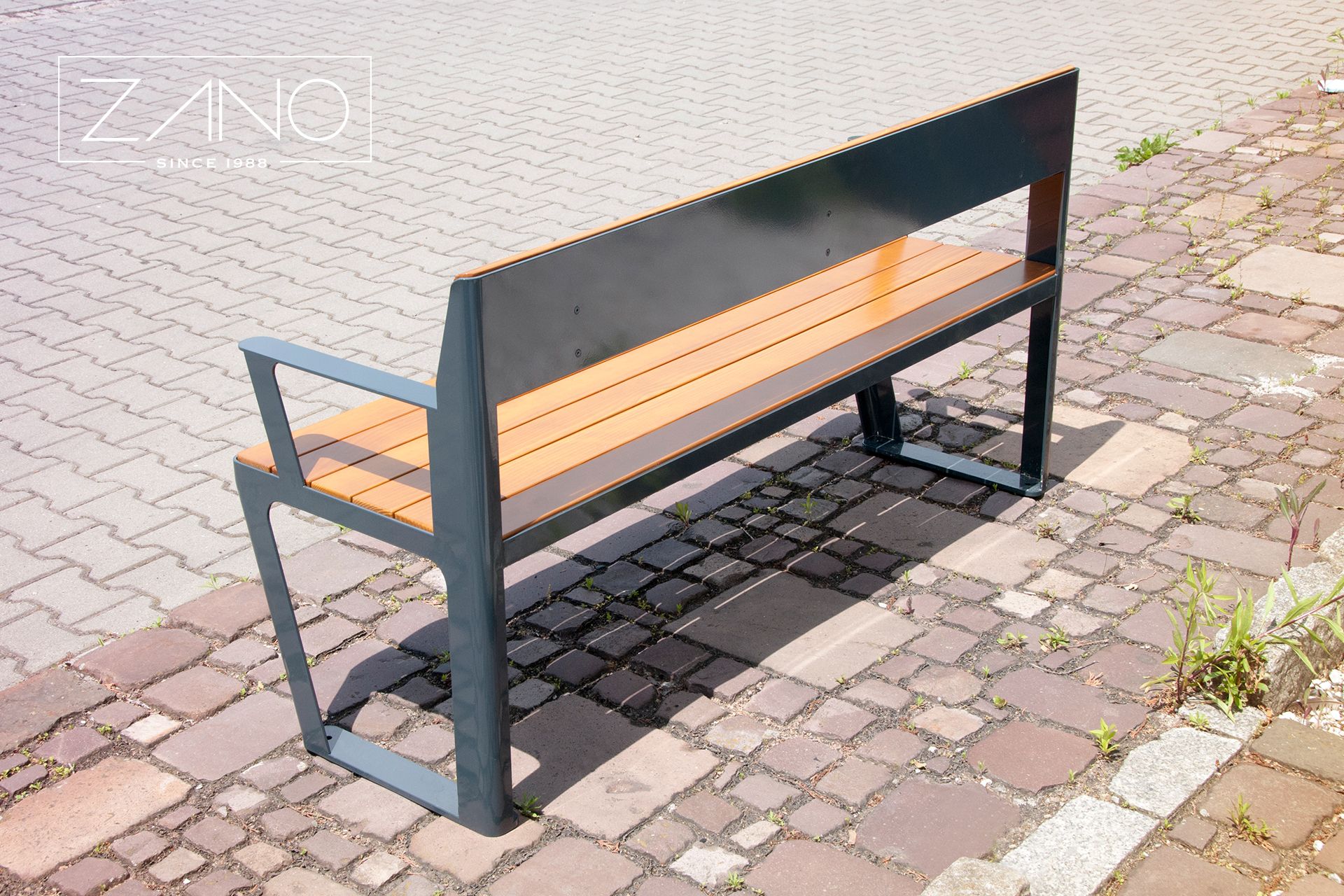 stylish and contemporary city bench