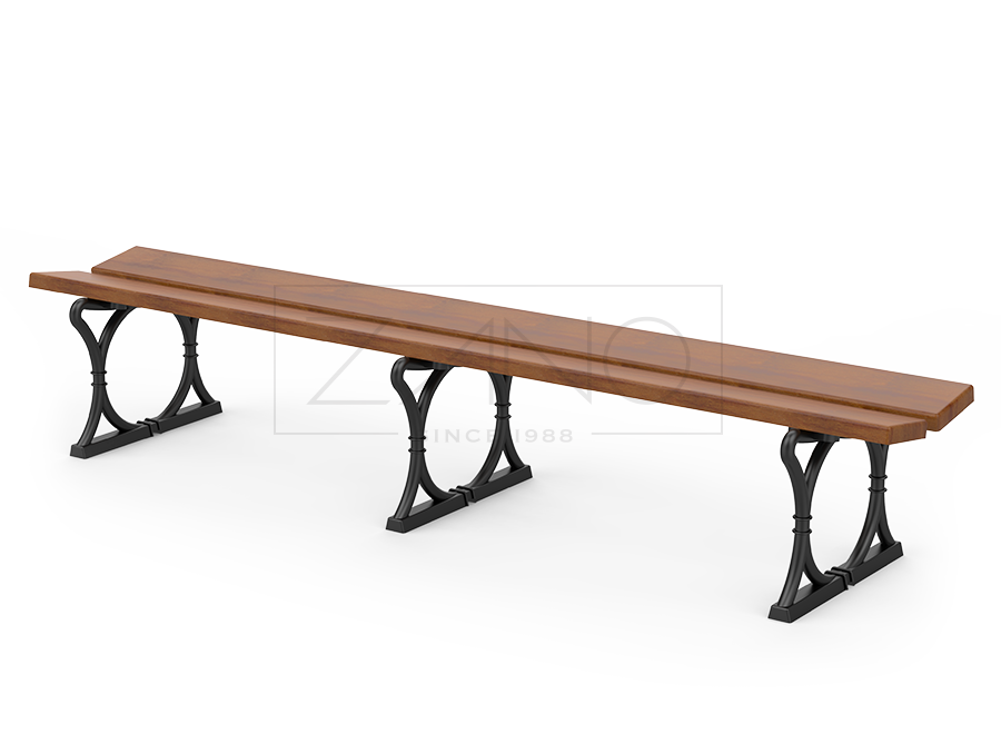 long bench without backrest