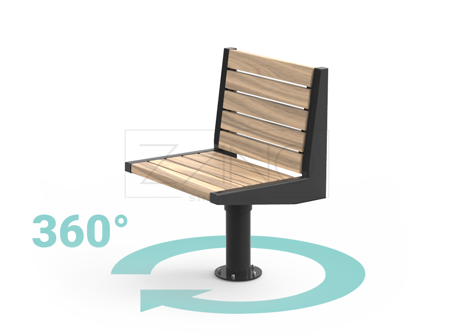 Solid and stylish, modern street seat