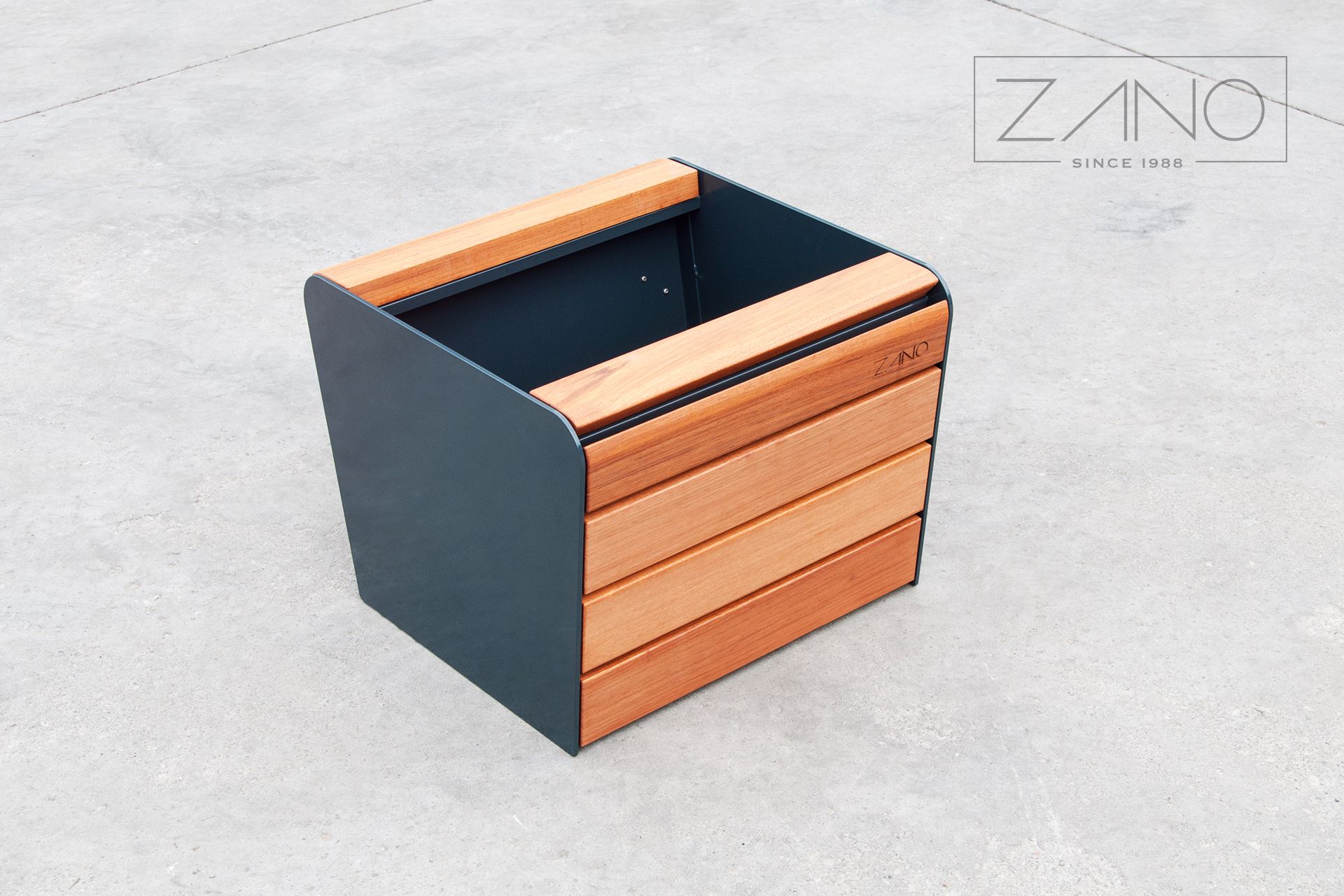 Soft outdoor city planter by ZANO Street Furniture