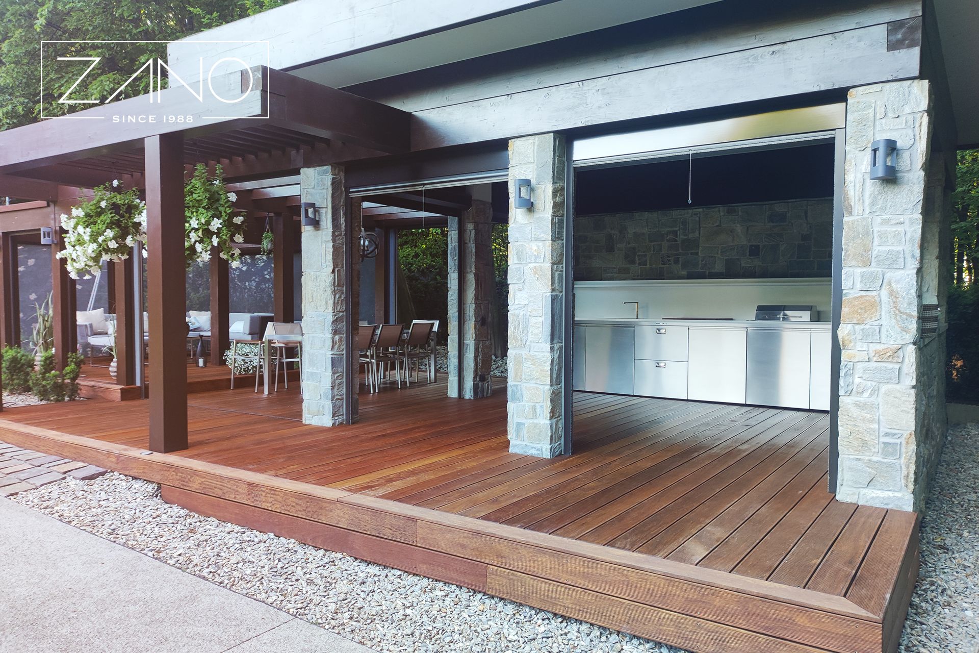 stainless steel kitchen