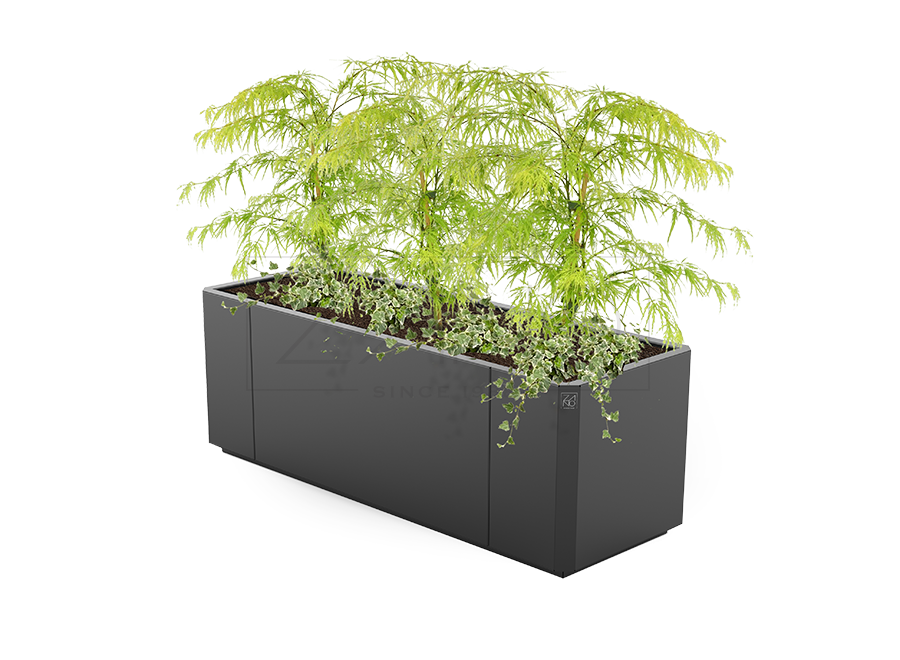 Pot pour plante en porcelaine URBAN – coloris SHADOW GREY – LAPADD