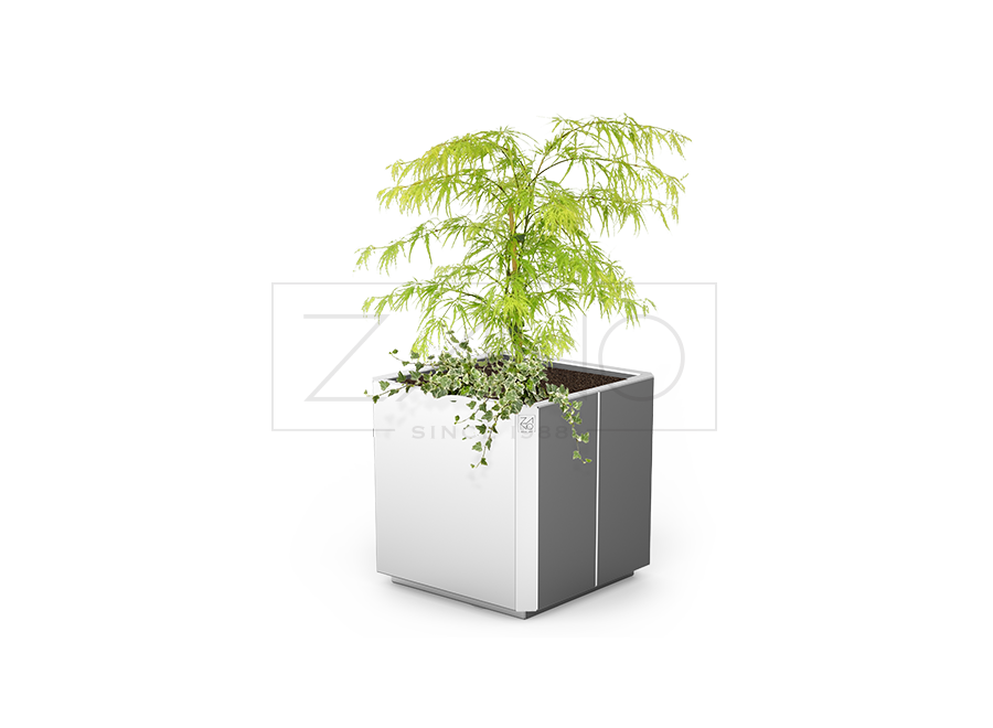 Pot pour plante en porcelaine URBAN – coloris SHADOW GREY – LAPADD